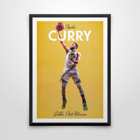 Stephen Curry Icons - A4 White Frame