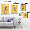 Stephen Curry Icons - A4 White Frame