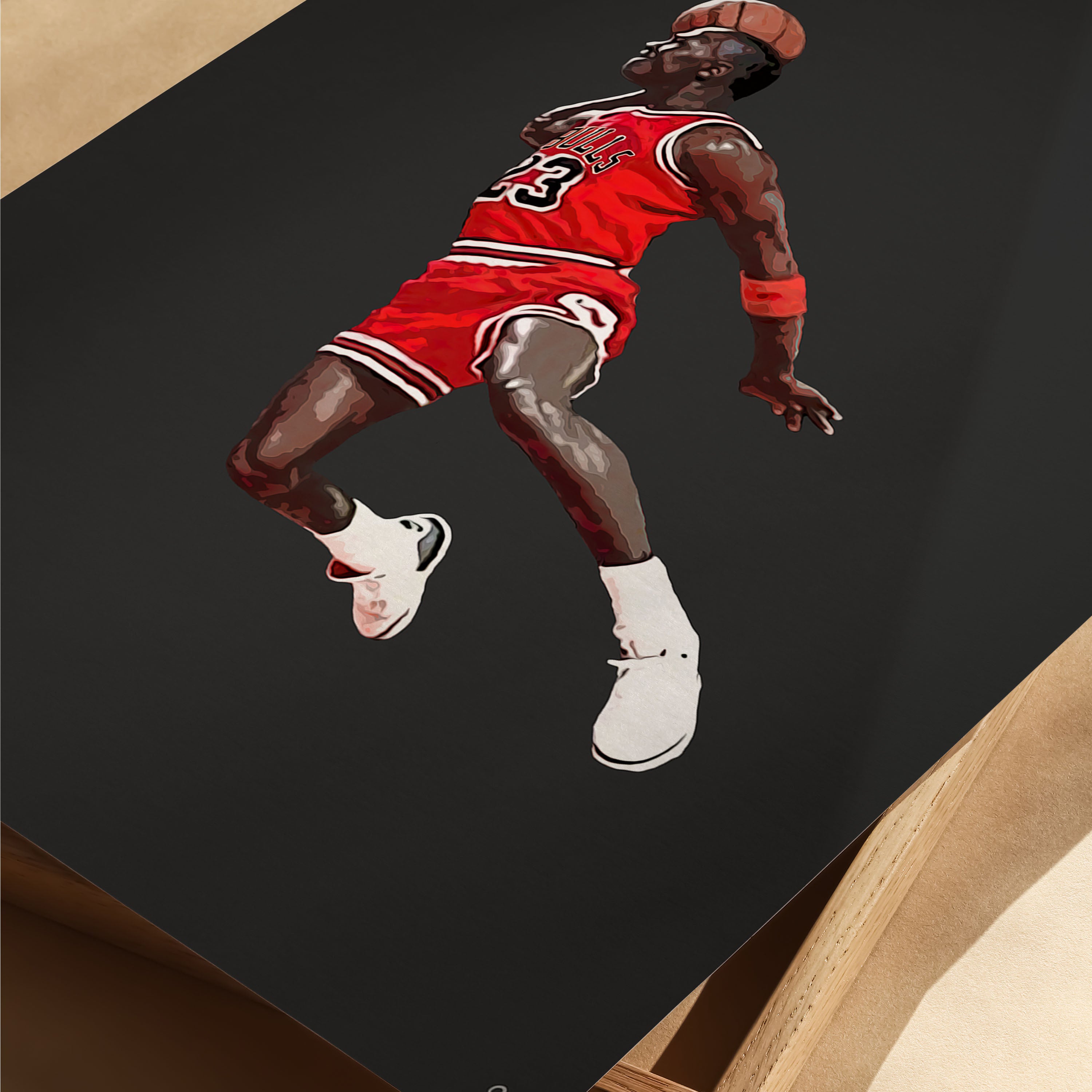 MJ Classic Poster – Basketball Wall Art | JS Sports Prints