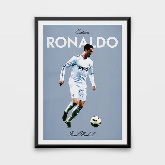 Stop Frame Ronaaldo Cristiano Ronaldo Madrid Icons Posters & Frames – JS Sports Prints & Frames
