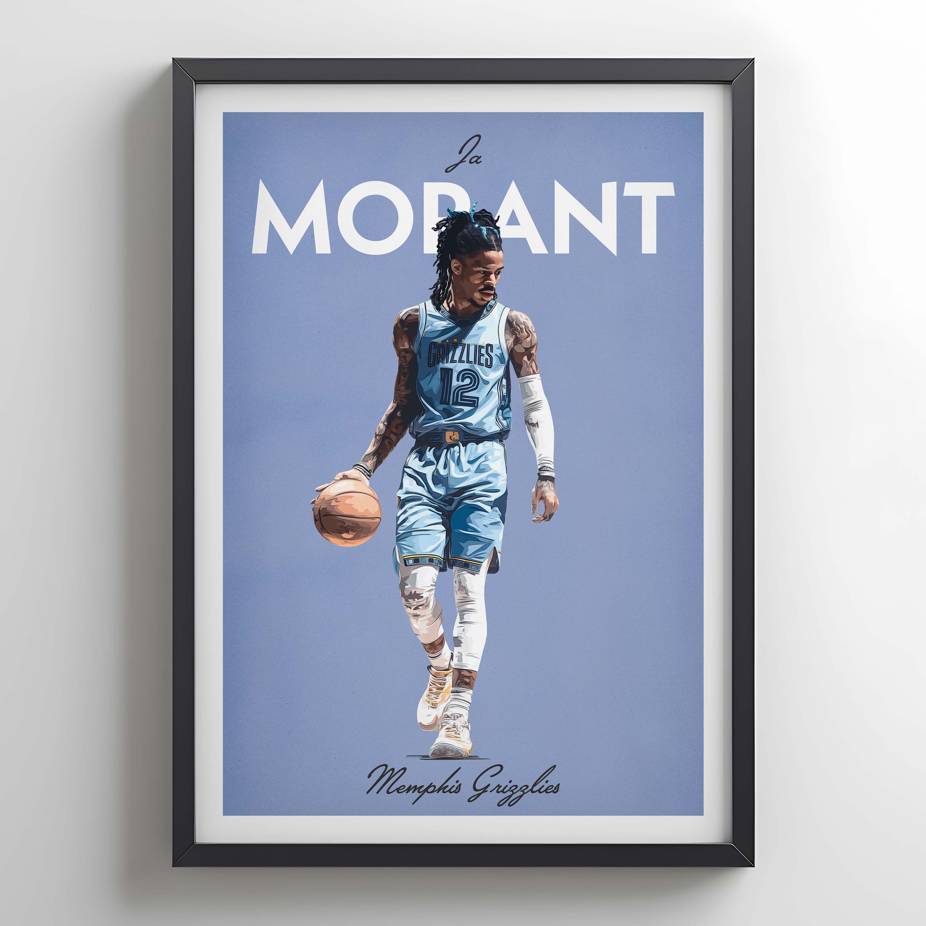 Ja Icons Poster – Basketball Wall Art | JS Sports Prints – JS