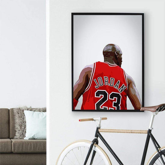 JS Sport Prints A2 / Black Frame / No White Border Michael Jordan