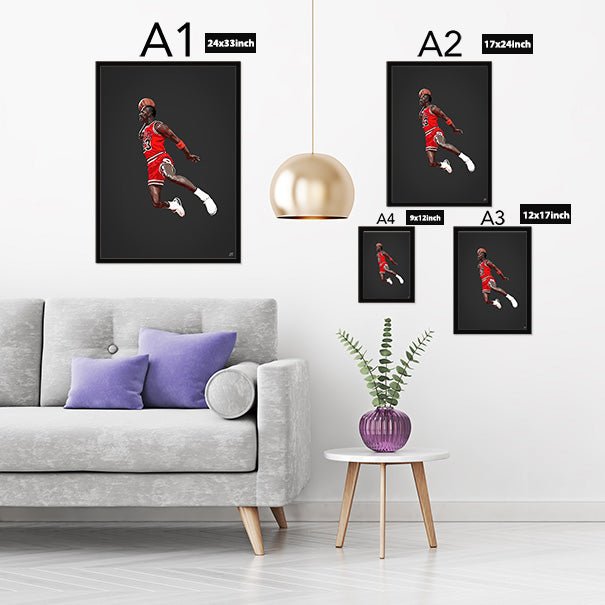 MJ Classic Poster – Basketball Wall Art | JS Sports Prints