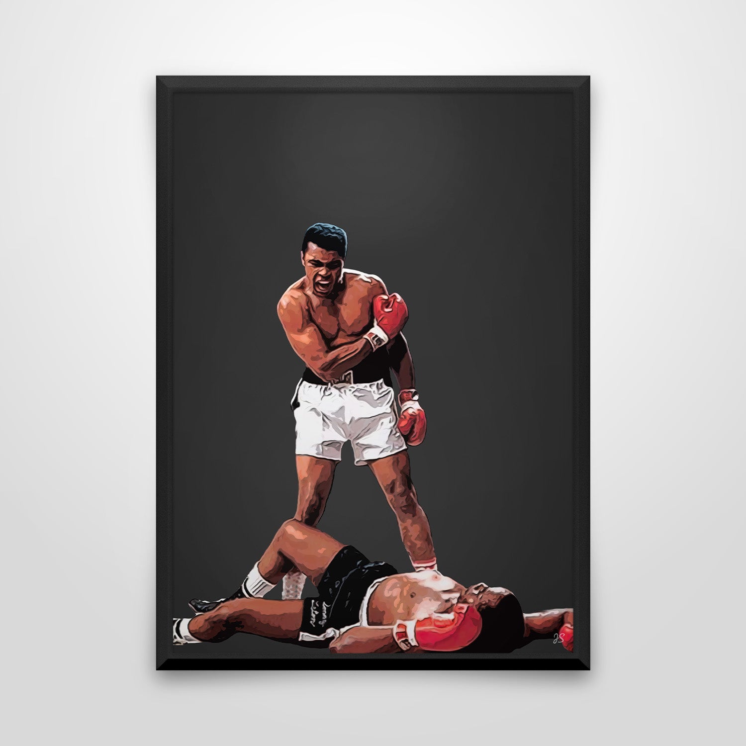 Ali Rey Muhammad Ali Poster Framed