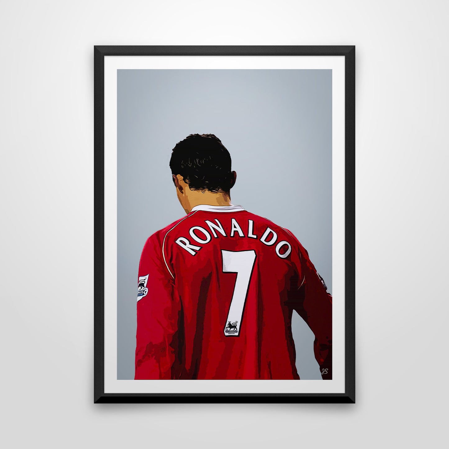 Cristiano Ronaldo Football Man Utd Gift Framed - Celebrity Poster