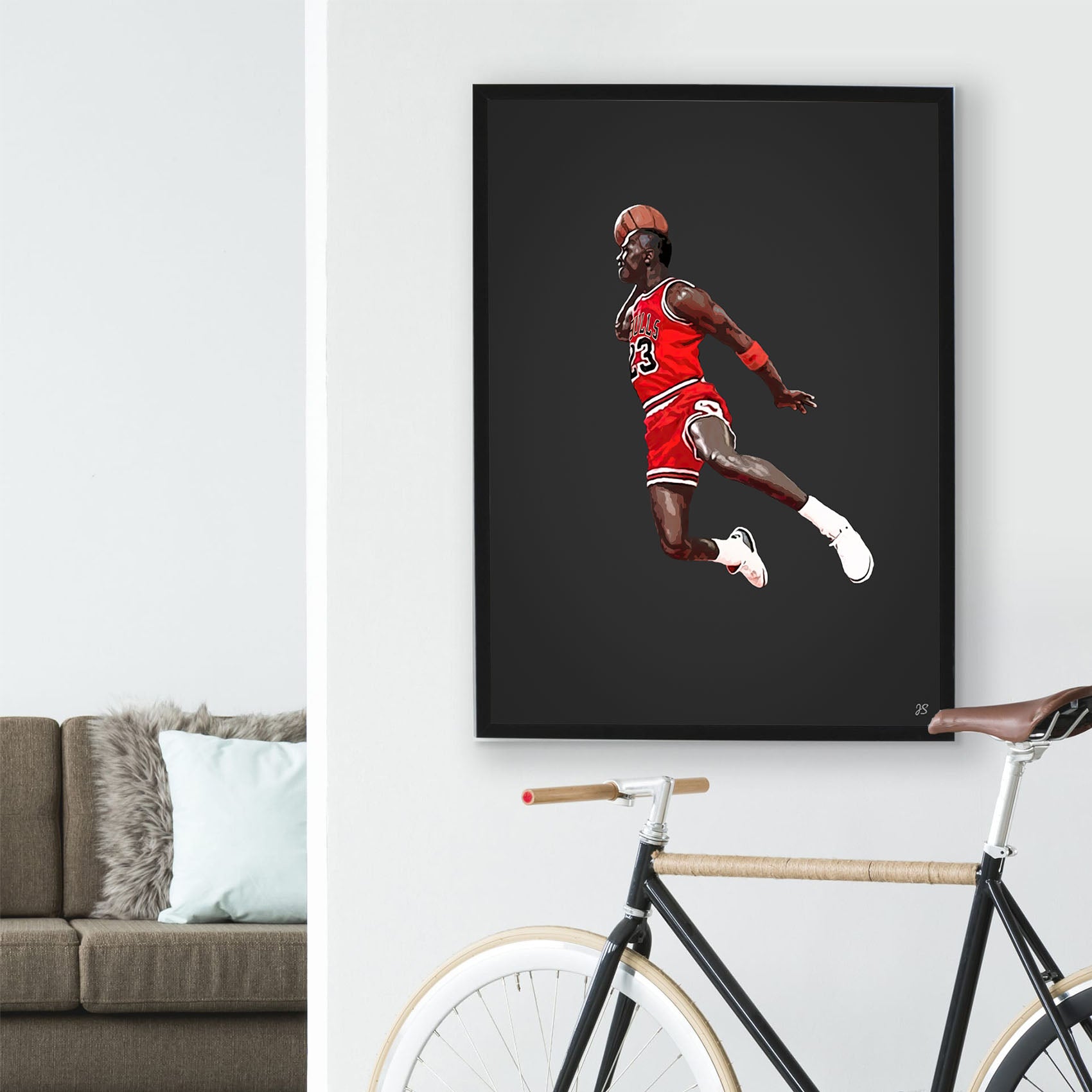 Michael Jordan Dunk Contest Posters & Frames – JS Sports Prints & Frames